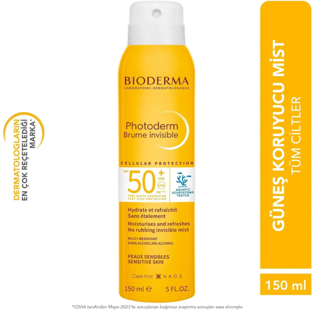 Bioderma Photoderm Brume Invisible Mist SPF 50+ Güneş Koruyucu 150ml - 5