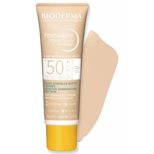 Bioderma Photoderm Cover Touch Mineral SPF 50 + Renkli Güneş Koruyucu Tres Claire Very Light 40gr - 2