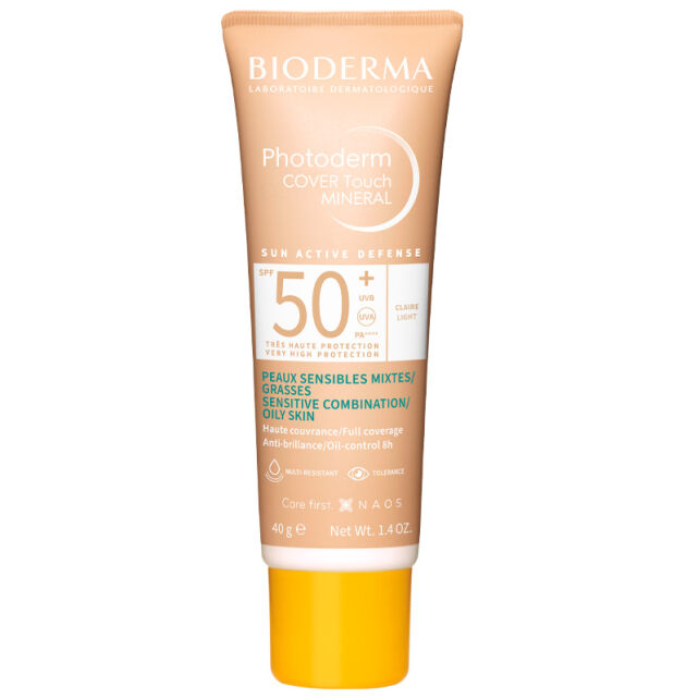 Bioderma Photoderm Cover Touch SPF 50 + Renkli Güneş Koruyucu Light 40g - 1