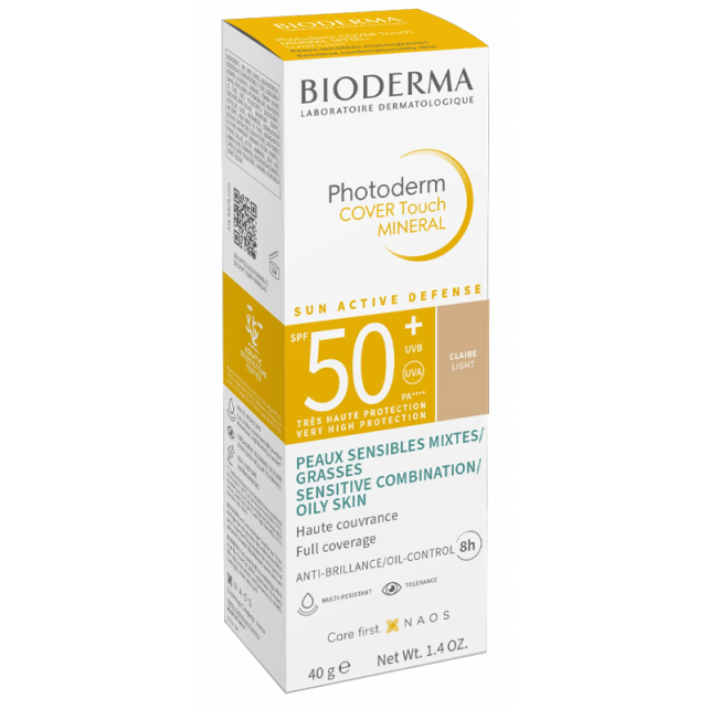 Bioderma Photoderm Cover Touch SPF 50 + Renkli Güneş Koruyucu Light 40g - 3