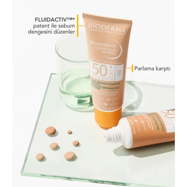 Bioderma Photoderm Cover Touch SPF 50 + Renkli Güneş Koruyucu Light 40gr - 4