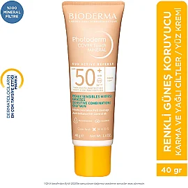 Bioderma Photoderm Cover Touch SPF 50 + Renkli Güneş Koruyucu Light 40g - 9