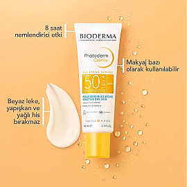 Bioderma Photoderm Creme SPF 50+ Güneş Koruyucu Krem 40ml - 2