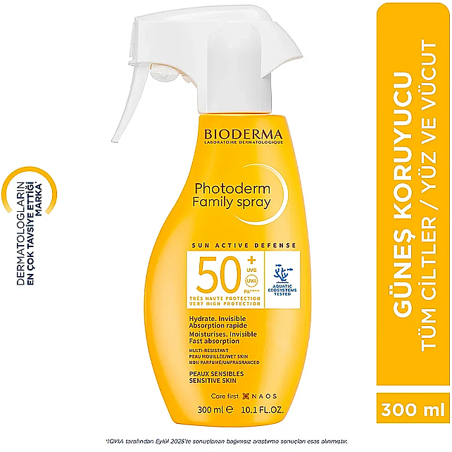 Bioderma Photoderm Family Spray SPF 50+ Güneş Koruyucu 300ml - 3