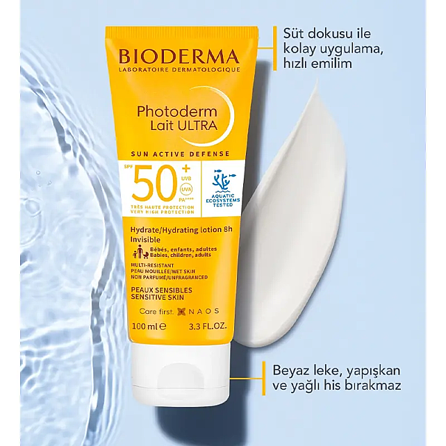 Bioderma Photoderm Lait Ultra SPF 50+ Güneş Koruyucu 100ml - 2