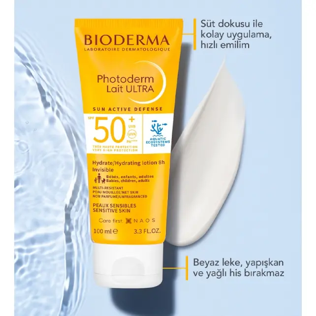 Bioderma Photoderm Lait Ultra SPF 50+ Güneş Koruyucu 100ml - 2