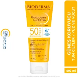 Bioderma Photoderm Lait Ultra SPF50+ Güneş Koruyucu 100ml - 8