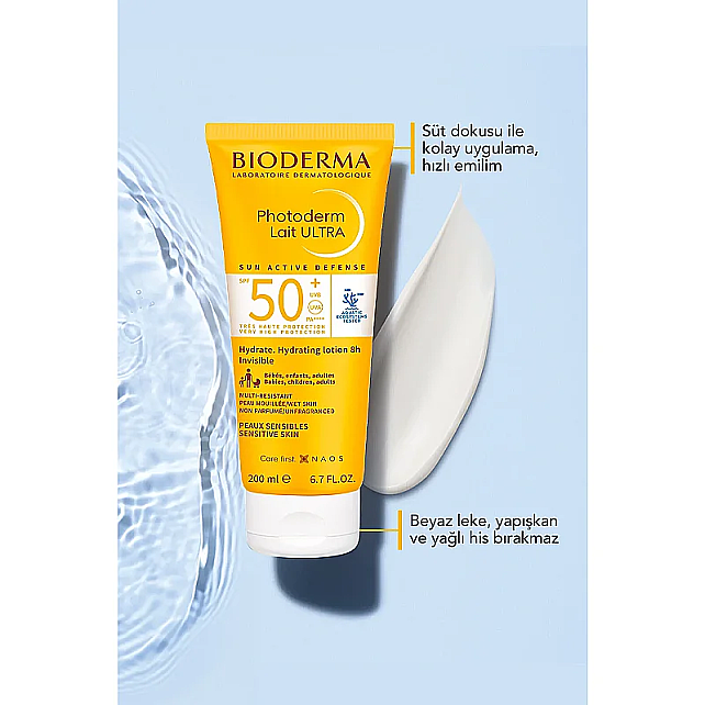 Bioderma Photoderm Lait Ultra SPF 50+ Ultra Güneş Koruyucu Losyon 200ml - 2
