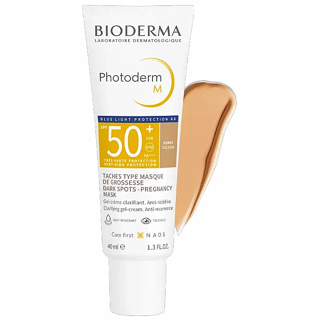 Bioderma Photoderm M Cream SPF 50+ Leke Karşıtı Renkli Güneş Koruyucu Golden 40ml - 2