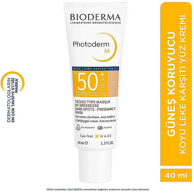 Bioderma Photoderm M SPF 50+ Leke Karşıtı Renkli Güneş Koruyucu Light 40ml - 8
