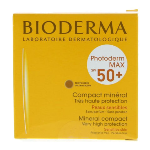 Bioderma Photoderm Max Mineral SPFf50+ Compact (Golden) Mineral Pudra 10gr Bioderma Photoderm Max Mineral SPFf50+ Compact (Golden) Mineral Pudra 10gr