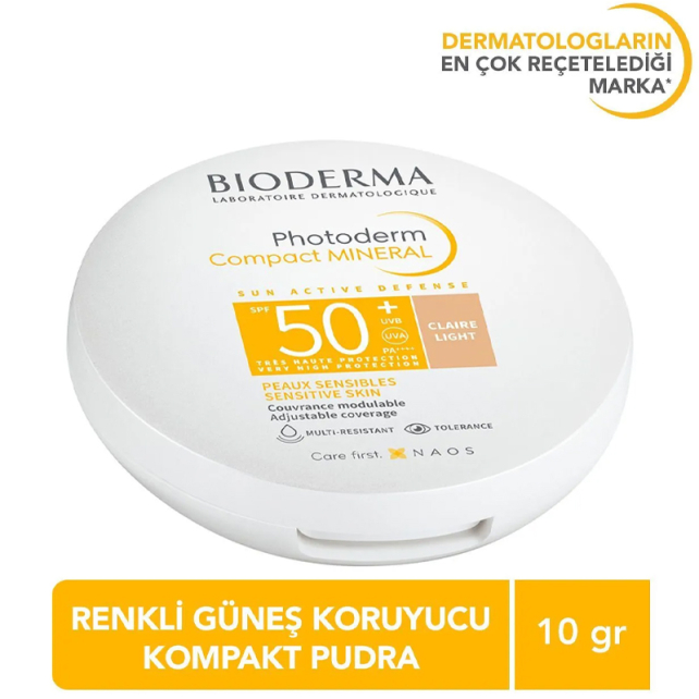 Bioderma Photoderm Max Mineral SPF 50+ Compact Güneş Koruyucu Light 10gr - 7