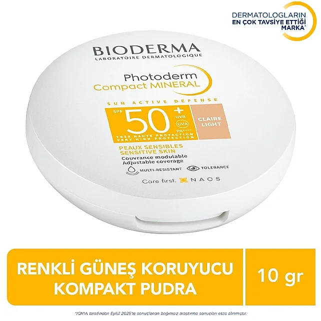 Bioderma Photoderm Max Mineral SPF 50+ Compact Güneş Koruyucu Light 10gr - 7