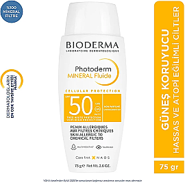 Bioderma Photoderm Mineral Fluide SPF 50+ Mineral Güneş Koruyucu 75g - 5