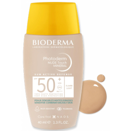 Bioderma Photoderm Nude Touch Mineral SPF 50+ Renkli Güneş Koruyucu Light 40ml - 2