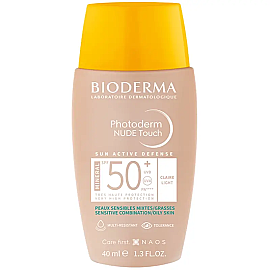 Bioderma Photoderm Nude Touch Mineral SPF 50+ Renkli Güneş Koruyucu Light 40ml - Bioderma