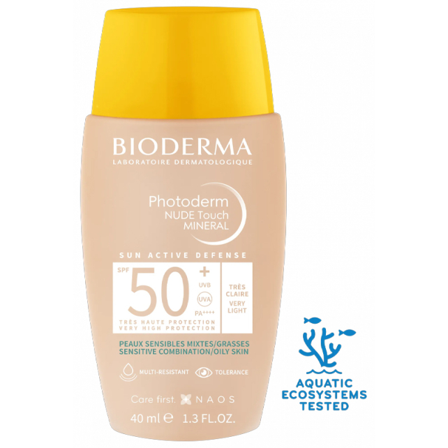 Bioderma Photoderm Nude Touch SPF 50+ Renkli Güneş Koruyucu Natural 40ml - 3