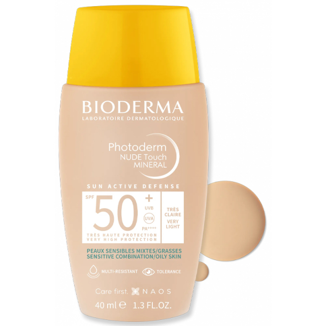 Bioderma Photoderm Nude Touch SPF 50+ Renkli Güneş Koruyucu Natural 40ml - 2