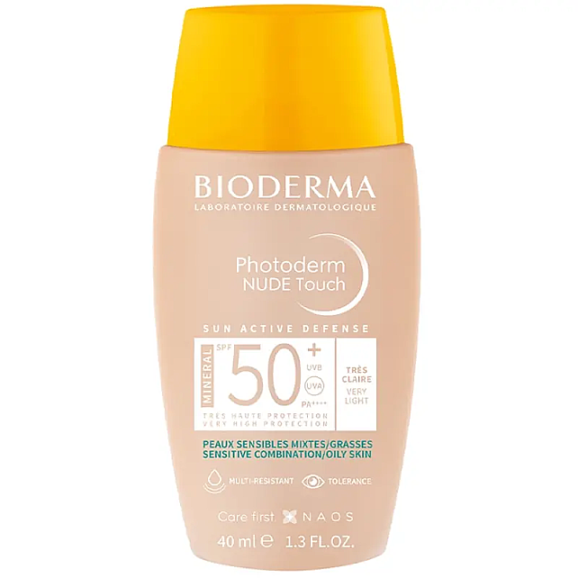 Bioderma Photoderm Nude Touch SPF 50+ Renkli Güneş Koruyucu Natural 40ml - 1