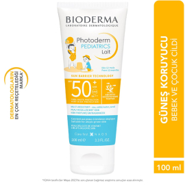 Bioderma Photoderm Pediatrics Lait SPF50+ Bebek ve Çocuk Güneş Kremi 100ml - 3