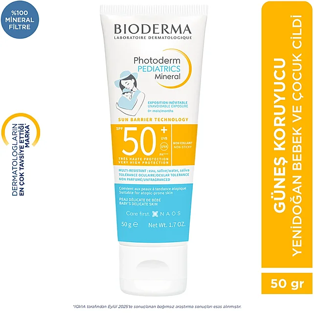 Bioderma Photoderm Pediatrics Mineral SPF 50+ Bebek - Çocuk Güneş Kremi 50gr - 8