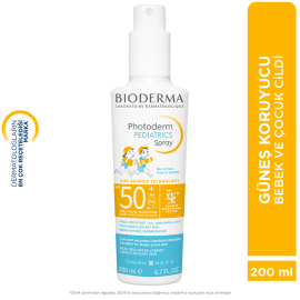 Bioderma Photoderm Pediatrics Spray SPF 50+ Bebek- Çocuk Güneş Spreyi 200ml - 7