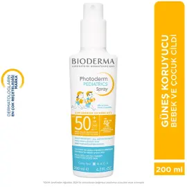 Bioderma Photoderm Pediatrics Spray SPF 50+ Bebek- Çocuk Güneş Spreyi 200ml - 7