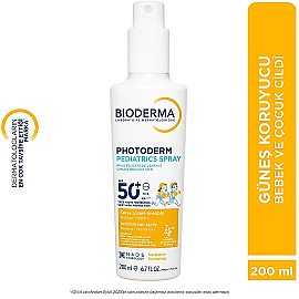 Bioderma Photoderm Pediatrics Spray SPF 50+ Bebek - Çocuk Güneş Spreyi 200ml - 7