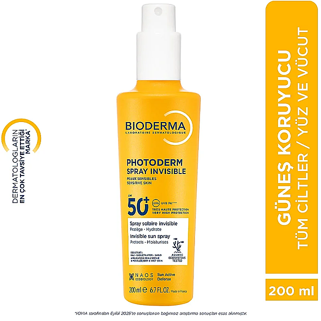 Bioderma Photoderm SPF 50+ Spray - Güneş Koruyucu Sprey 200ml - 9
