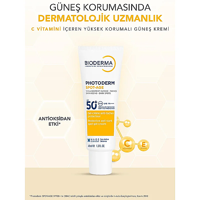 Bioderma Photoderm Spot Age SPF 50 + Gel Cream - Güneş Koruyucu 40ml - 3