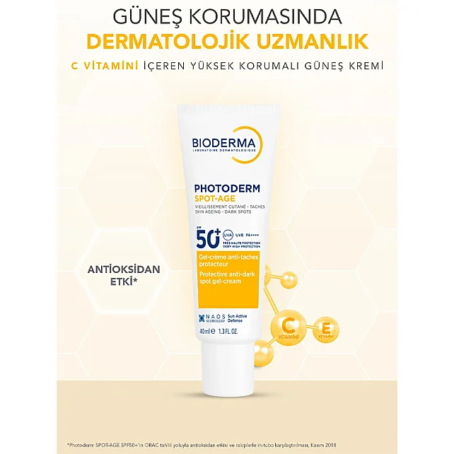 Bioderma Photoderm Spot Age SPF 50 + Gel Cream - Güneş Koruyucu 40ml - 3