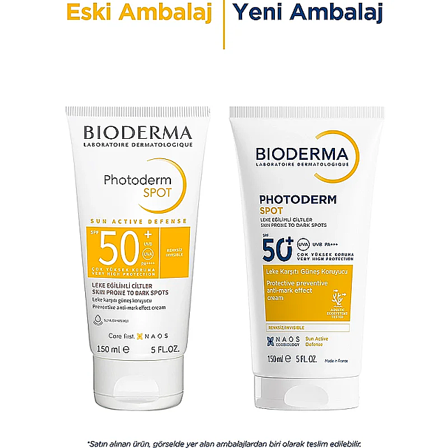 Bioderma Photoderm Spot SPF 50+ Cream Leke Karşıtı Güneş Koruyucu 150ml - 3