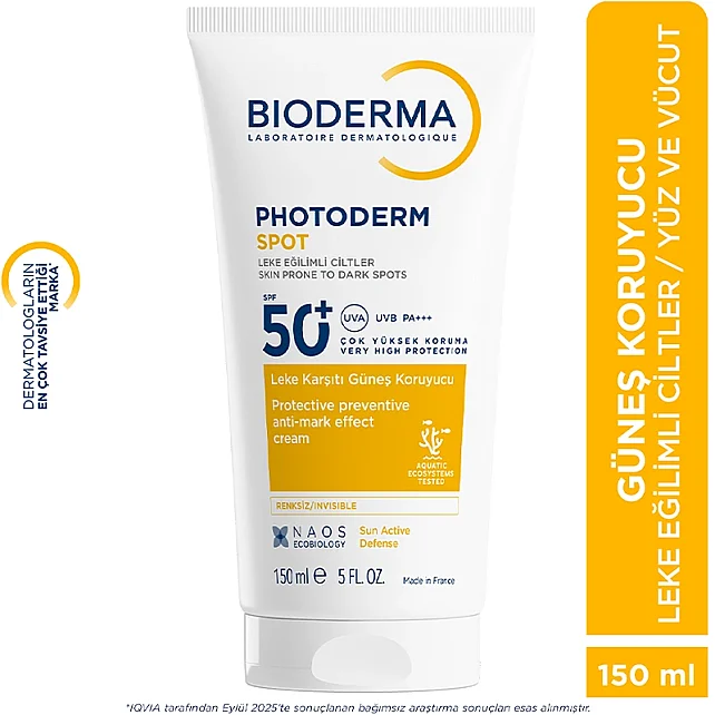 Bioderma Photoderm Spot SPF 50+ Cream Leke Karşıtı Güneş Koruyucu 150ml - 11