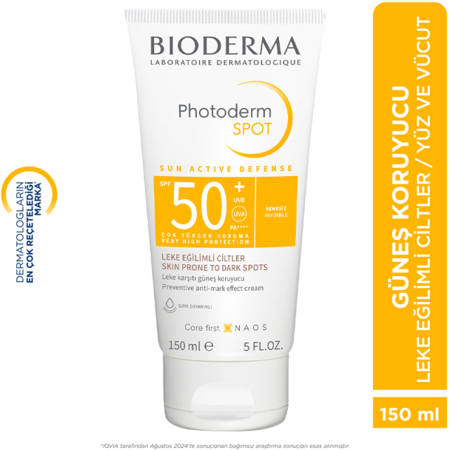 Bioderma Photoderm Spot SPF50+ Cream Leke Karşıtı Güneş Koruyucu 150ml - 4