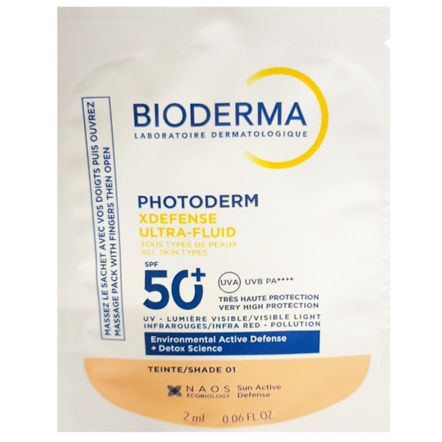 Bioderma Photoderm XDefense Ultra Fluid SPF 50+ Antioksidan Etkili Güneş Kremi 2ml - 1