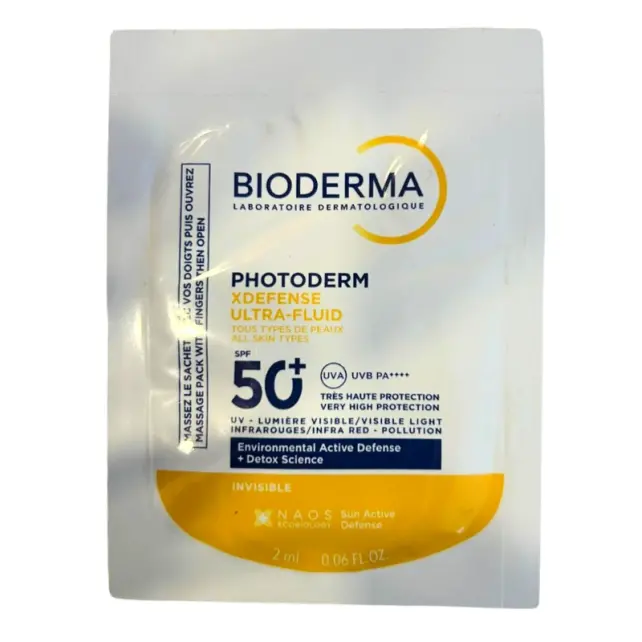 Bioderma Photoderm XDefense Ultra Fluid SPF 50+ Antioksidan Etkili Renksiz Güneş Kremi 2ml - 1