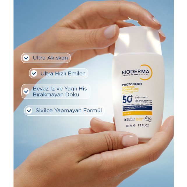 Bioderma Photoderm XDefense Ultra Fluid SPF 50+ Antioksidan Etkili Renksiz Güneş Kremi 40ml - 6