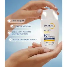 Bioderma Photoderm XDefense Ultra Fluid SPF 50+ Antioksidan Etkili Renksiz Güneş Kremi 40ml - 6