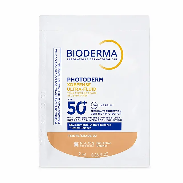 Bioderma Photoderm XDefense Ultra Fluid SPF 50+ Antioksidan Renkli Güneş Kremi Light 2ml - 1