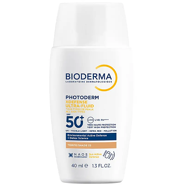 Bioderma Photoderm XDefense Ultra Fluid SPF 50+ Antioksidan Etkili Renkli Güneş Kremi Golden 40ml - 1