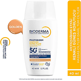 Bioderma Photoderm XDefense Ultra Fluid SPF 50+ Antioksidan Etkili Renkli Güneş Kremi Golden 40ml - 6
