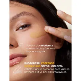 Bioderma Photoderm XDefense Ultra Fluid SPF 50+ Antioksidan Etkili Renkli Güneş Kremi Golden 40ml - 4