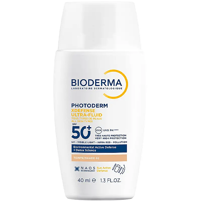 Bioderma Photoderm XDefense Ultra Fluid SPF 50+ Antioksidan Etkili Renkli Güneş Kremi Light 40ml - 1