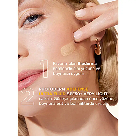 Bioderma Photoderm XDefense Ultra Fluid SPF 50+ Antioksidan Etkili Renkli Güneş Kremi Very Light 40ml - 2