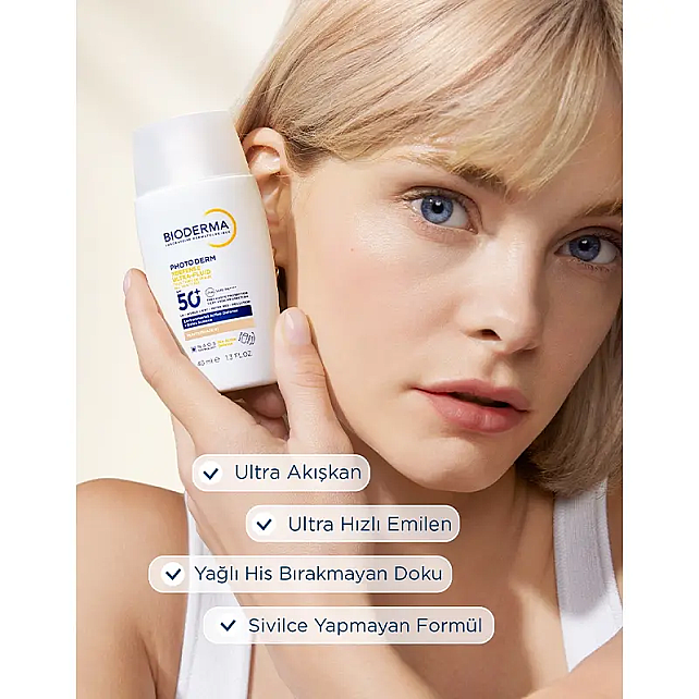 Bioderma Photoderm XDefense Ultra Fluid SPF 50+ Antioksidan Etkili Renkli Güneş Kremi Very Light 40ml - 4