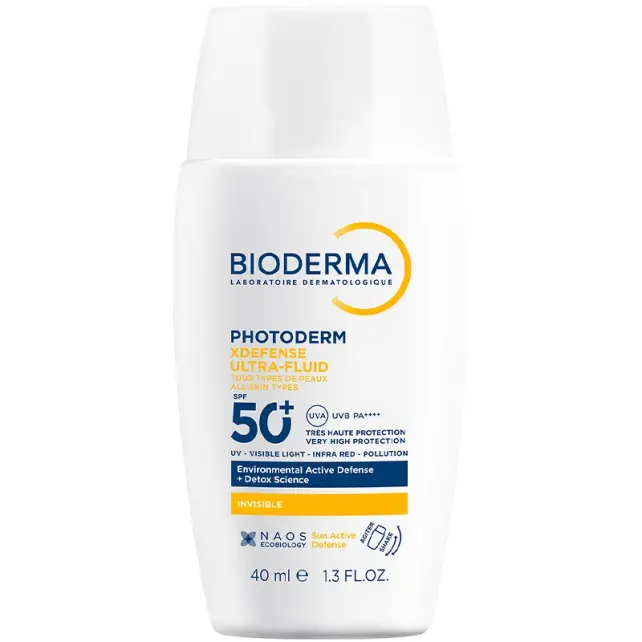 Bioderma Photoderm XDefense Ultra Fluid SPF 50+ Antioksidan Etkili Renksiz Güneş Kremi 40ml - 1
