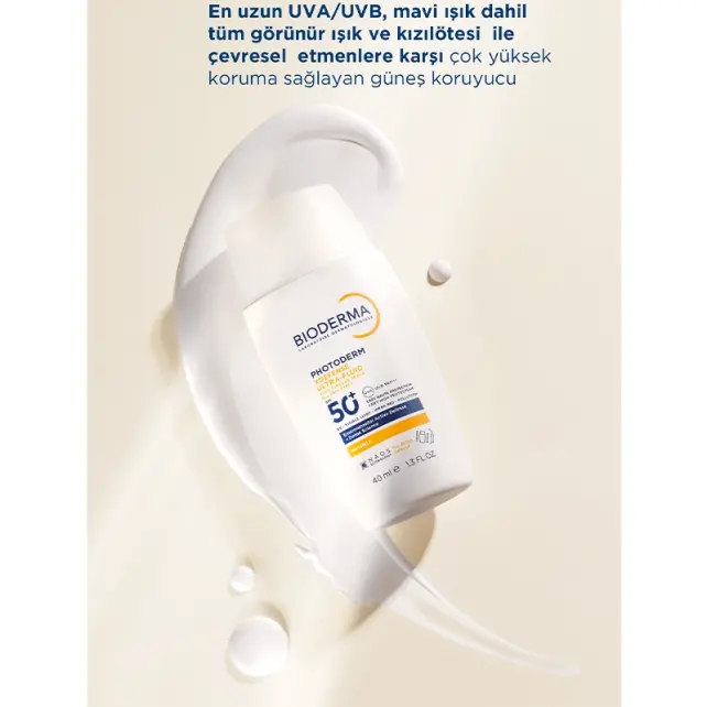 Bioderma Photoderm XDefense Ultra Fluid SPF 50+ Antioksidan Etkili Renksiz Güneş Kremi 40ml - 3