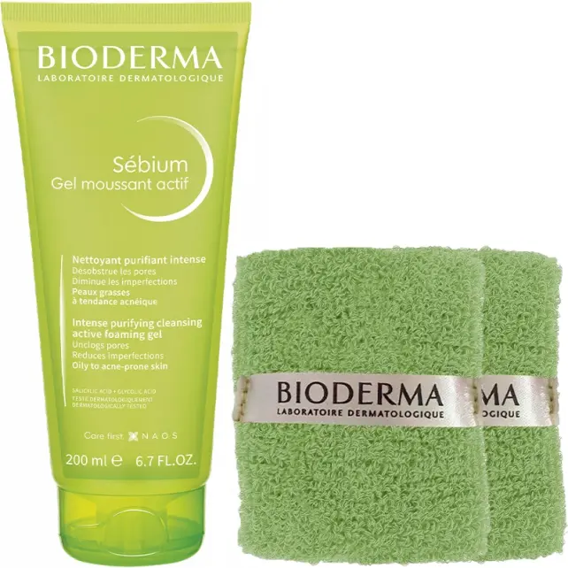 Bioderma Sebium Foaming Gel 200ml - Bilek Havlusu Hediye - 1