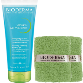 Bioderma Sebium Foaming Gel Active 200ml - Bilek Havlusu Hediye - Bioderma