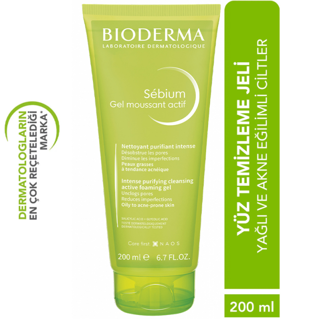 Bioderma Sebium Foaming Gel Active - Temizleme Jeli 200ml - 4
